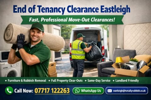 End of tenancy clearance in Eastleigh with same-day rubbish removal