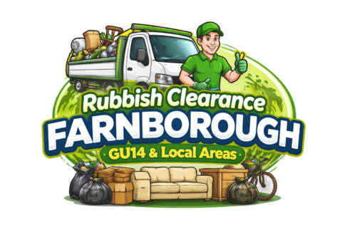Rubbish clearance Farnborough GU14 same-day sofa and bed waste removal service logo