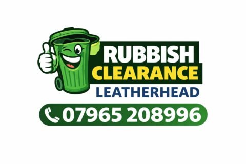 Rubbish Clearance Leatherhead logo with phone number 07965 208996 offering local waste removal services